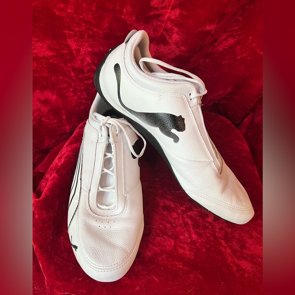 Puma Men's Drift Cat Motorsport White and Black Athletic Shoes Sz 11